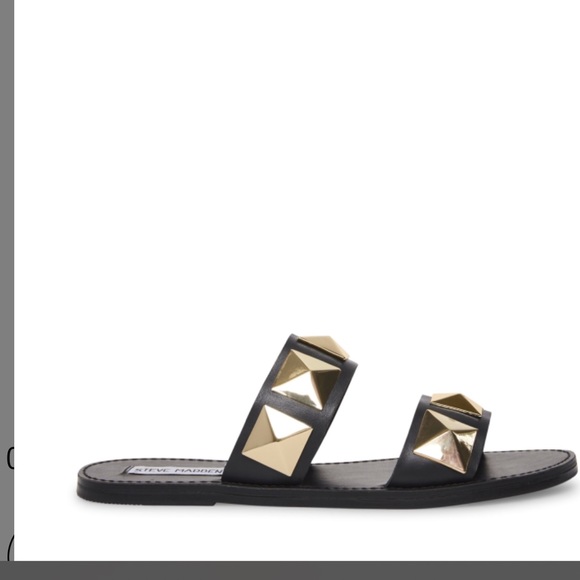 Shoes - Steve Madden black sandals/slides  Cressida size 7